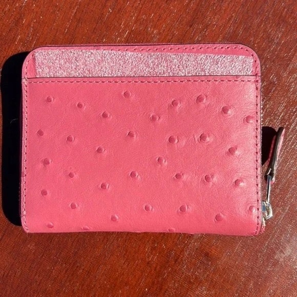 New Coach ostrich-embossed zip around wallet - Picture 3 of 11